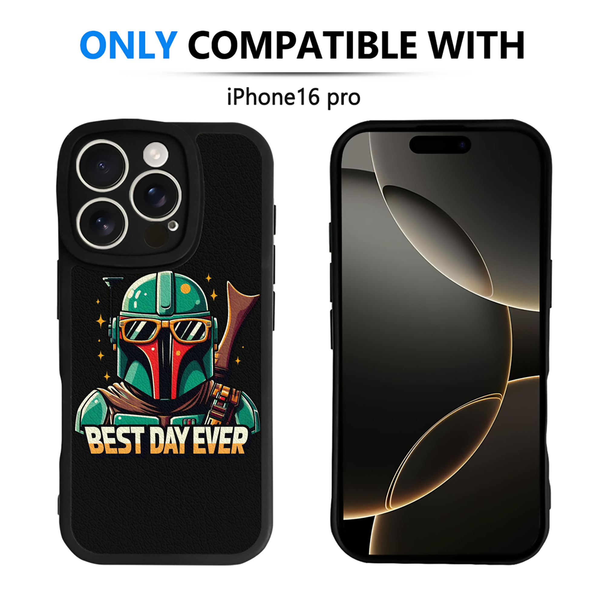 （画像用） スター・ウォーズ Star Wars 【iPhone 16シリーズ対応】シリコンスマホケース（レザー調） 材質：シリコン